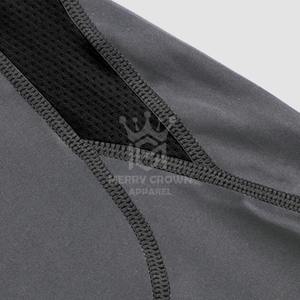 Camisas informales de compresión de manga larga para hombre con logotipo personalizado, nuevo diseño de tela satinada, compresión cómoda para hombre al por mayor - Product Image 5