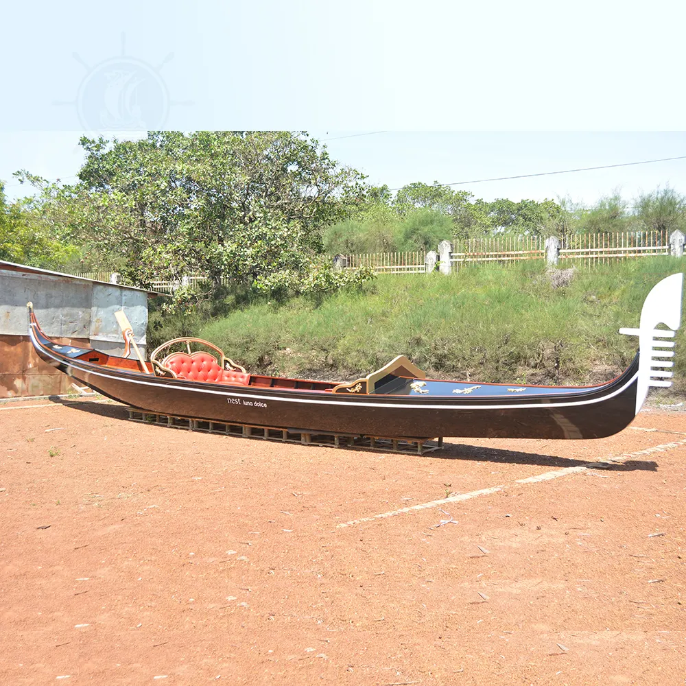 Venezia nische Gondel Real Boat 36 'mit Paddel für See hand gefertigte Holzboot Kajak/Kanu zu verkaufen