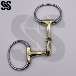 Bocado de equitación con diseño de anillo suelto de acero inoxidable de alta calidad, colores personalizables para entrenamiento y uso de alto rendimiento. - Product Image 4