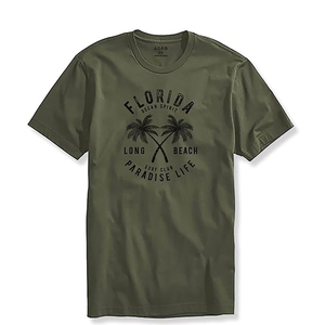 T-shirts graphiques coupe régulière pour hommes 100% coton devant impression personnalisée T-shirt à la mode pour garçons en plein air - Product Image 1