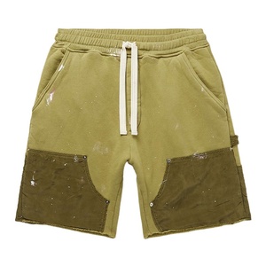 Vente en gros Short 100% coton écologique, respirant, séchage rapide, décontracté, éclaboussures de peinture pour hommes, personnalisé de haute qualité - Product Image 1