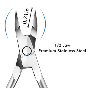 Surgical Grade Ergonomic Manicure Nail <b>Cuticle</b> Trimmer Effortless Curved Blade <b>Cutter</b> for Baby Finger Use Custom logo Nipper - Product Image 2