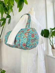 Indian Cotton Duffle Tote Bag Women <b>Quilted</b> Floral Bohemian Block Print Perfect <b>Summer</b> Winter Beach Travel Handmade Vintage Bag - Product Image 6