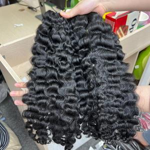 Extensiones de cabello vietnamita al por mayor de la más alta calidad rizadas birmanas en cabello crudo de trama - Product Image 1