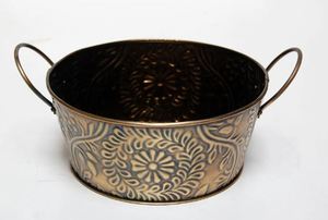 Fabricant de jardinière en fer avec plateau lot de 3 accessoires de jardin Nouveau design fait à la main jardinière pour décoration de jardin - Product Image 6