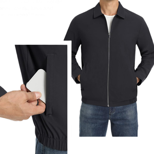 High Quality <b>Men's</b> <b>Jackets</b> Cotton <b>Canvas</b> Full Zipper Up <b>Man</b> <b>Jackets</b> Breathable Custom Logo <b>Jacket</b> For <b>Man</b> - Product Image 5