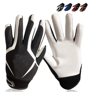 OEM Fabricante Fuerte Agarre Jóvenes Guantes de fútbol americano Todos los tamaños Guantes de fútbol americano Palm Fútbol Receptor Guantes - Product Image 5