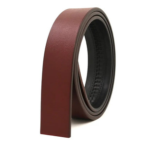 Ceinture en cuir pour hommes, sangle à boucle automatique personnalisée sans boucle, ceinture d'affaires de ceinture automatique en cuir de vachette - Product Image 6
