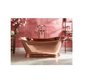 Baignoire autoportante en cuivre pour salle de bain au design élégant, moderne et classique avec influence antique - Product Image 5