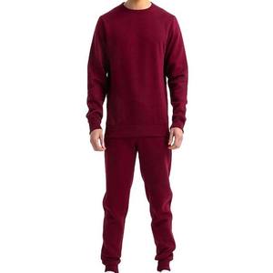 เสื้อกันหนาวลำลองพิมพ์ลายน้ำหนักเบาของผู้ชายชุด2ชิ้นชุดวิ่งโลโก้คอกลมแบบออกแบบได้เองสำหรับฤดูหนาว - Product Image 6