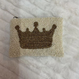 Pochette à monnaie perlée de Bohème légère et écologique avec chaînes et boutons brodés pour le voyage - Product Image 1