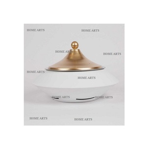 Plato para servir comida de hierro de último diseño Plato para servir comida de forma redonda de la mejor calidad para uso en restaurante en el hogar - Product Image 1