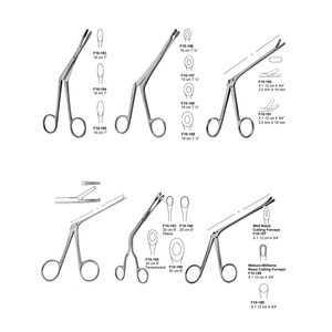 Heymann Nasal Dressing Forceps 18cm 7'' Bruenings Nasal Cutting Forceps 19cm Luc Nasal Cutting Forceps 20cm 8'' - Product Image 1