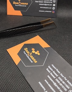 Pinzas para Pestañas de Acero Inoxidable Negro con Logotipo Personalizado al por Mayor, Agarre de Diamante Suave, para Volumen, Fibra, Curvatura y Extensión de Pestañas de 10mm - Product Image 3