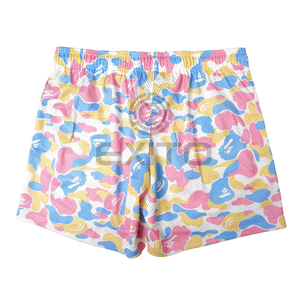 Custom Logo Camouflage <b>Basketball</b> <b>Shorts</b> Quick Dry Breathable Anti-Wrinkle Features Mid Board <b>Shorts</b> Sublimation Mesh Design - Product Image 2