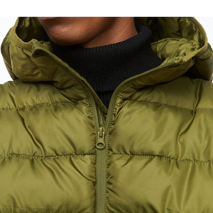 High Street Style Winter Canvas Puffer Jacket Cierre de cremallera con capucha OEM Door Street Ropa acolchada para adultos Hombre a prueba de viento - Product Image 3