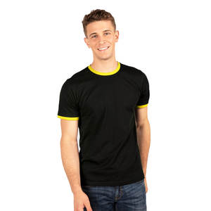 Ringer camiseta siguiente nivel ropa logotipo personalizado cuello redondo Deporte Camiseta en blanco Ringer para marca camiseta personalizada para hombres - Product Image 3