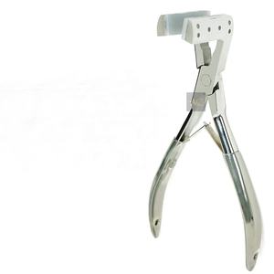 Alicates de presión para extensiones de cabello con cinta adhesiva con logotipo personalizado de alta calidad, herramientas de extensión de cabello de acero inoxidable - Product Image 4