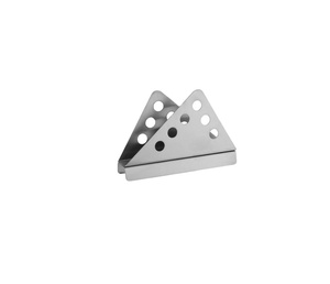 Porte-serviettes en métal, support à mouchoirs argenté, moderne, pour fête de célébration, porte-serviettes à prix attractif en Inde - Product Image 1