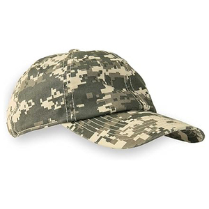 Gorras de béisbol de algodón de camuflaje con logotipo bordado en relieve Ajuste ajustable Sombreros para exteriores inspirados con estilo - Product Image 1