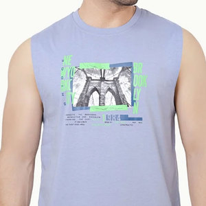 Débardeur d'entraînement de gymnastique en coton de haute qualité avec logo personnalisé OEM Vente en gros Chemise musculaire personnalisée - Product Image 6