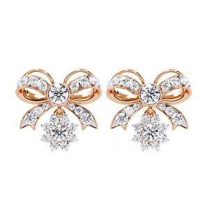 Boucles d'oreilles en or 18 carats avec diamants et pierres précieuses uniques cultivées en laboratoire - Product Image 6