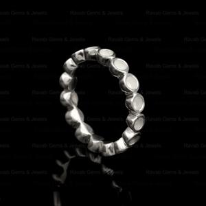 Best-seller : composants de bijoux en argent sterling 925 massif, sertissage semi-monté de 3 mm, pour pierres précieuses, résine, cendres - Product Image 3