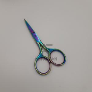 Tijeras profesionales de alta calidad para uñas de colores multiplasma, herramientas de manicura para cutículas con hoja afilada recta curvada - Product Image 5