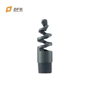 UPVC PEEK Plastic Spiral Nozzle For Chemical Absorber Scrubber