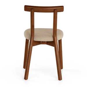 Modern Solid Wood Dining <b>Chair</b> with Waterproof <b>Upholstered</b> Seat for Apartment Use OEM/ODM Custom Manufacturer - Product Image 5