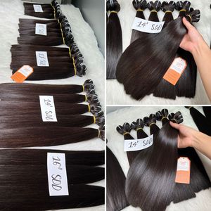 สินค้าเส้นผมมนุษย์ทอแบบตรง SDD สีดำธรรมชาติความยาว10 12นิ้ว - Product Image 6