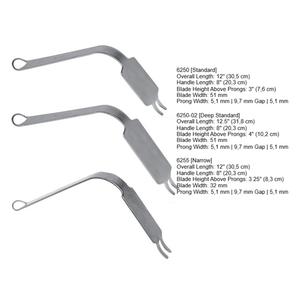 Rétracteurs acétabulaires inférieurs, instruments orthopédiques, instruments chirurgicaux pour le pied et la cheville, manuel, acier inoxydable - Product Image 6