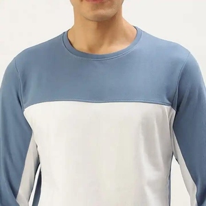 Sweat-shirts en molleton épais pour hommes, basiques, en coton mélangé, unis, décontractés, 100% coton, couleur unie, épaules tombantes - Product Image 6