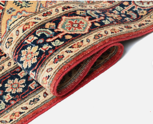 Tapis Oushak turc traditionnel fait à la main 9x12 couleur en sourdine Antique couleur personnalisable couleur pour les pique-niques à la maison avec abstrait - Product Image 4