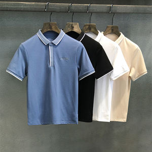 El nuevo diseño más vendido para la camisa polo Tela de punto de patrón sólido bordado personalizado Oferta caliente con precios competitivos - Product Image 5