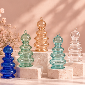 Ornements de Noël en verre de luxe, décorations artisanales pour la maison, décorations de Noël à collectionner - Product Image 2
