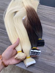 Extensions de cheveux humains M-Tape Tape Ins, cheveux vierges à cuticules alignées, 100% cheveux vietnamiens, double épaisseur, blond ombré - Product Image 2