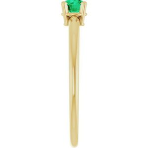 Anillo de Diamantes con Piedra de Nacimiento para Jóvenes Stuller 19399:60040P con Oro de 14K - Product Image 3