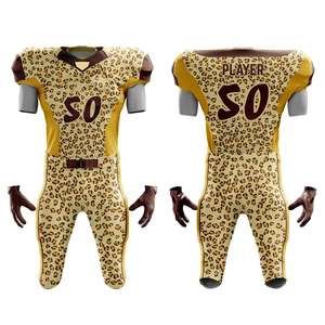 Nuevo diseño elegante cintura alta transpirable conjuntos de uniformes ligeros duraderos sublimación uniformes de fútbol americano - Product Image 3