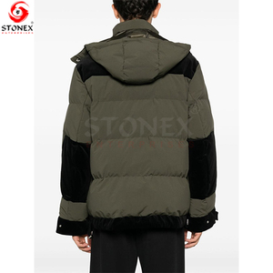 แจ็กเก็ตขนเป็ดสำหรับผู้ชาย, แจ็กเก็ตขนเป็ดมีฮู้ดให้ความอบอุ่นกันลมมีซิป - Product Image 5