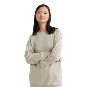 Sweat-shirt en éponge surdimensionné de haute qualité pour femmes sweat-shirts unis à capuche avec logo personnalisé vêtements - Product Image 1