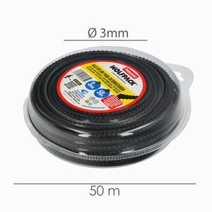 Filo in Nylon / Alluminio Dentato Quadrato Professionale 3 mm. x 50 metri. - Product Image 2