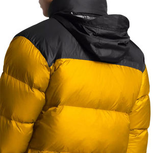 OEM Custom Printed Hooded Coated Outdoor Puffer Winter Jacket Unisex <b>Waterproof</b> Casual Zipper Plus Size Casual Streetwear - Product Image 5