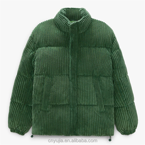 OEM Custom Logo Winter Loose Bubble Down Puffer <b>Corduroy</b> Padded <b>Jacket</b> for <b>Men's</b> - Product Image 5