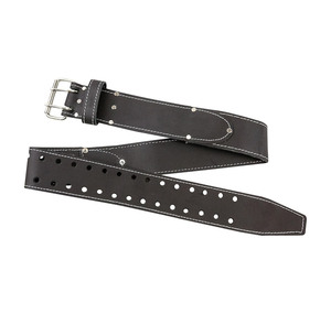 Ceinture à outils en cuir tanné à l'huile de qualité supérieure, ceinture de travail robuste à boucle à double ardillon pour charpentiers et ouvriers du fer - Product Image 1