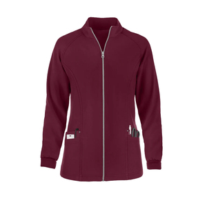 Blouse de travail confortable et respirante, coupe ajustée, tissu extensible, couleur et logo personnalisés, uniforme d'hôpital unisexe - Product Image 1