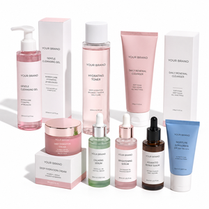 Custom Facial Skincare Set Hydrating Serum Toner Cleanser Moisture Cream Private <b>Label</b> Factory Soothing Serum - Product Image 3