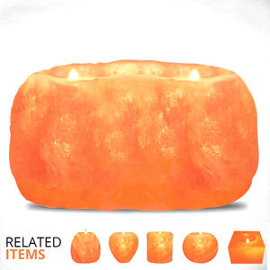 ที่ใส่เทียนแกะสลักเกลือหิมาลายันงานทำมือหินธรรมชาติสำหรับตกแต่งบ้าน - Product Image 3