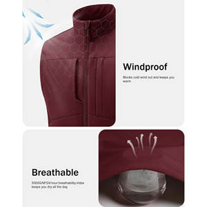 Gilet softshell personnalisé, fermeture éclair sur le devant, sans manches, respirant, réglable, confortable, tendance, pour homme - Product Image 4