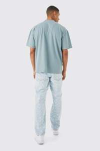 T-shirt oversize épais et luxueux en coton 100% pour hommes T-shirt blanc à col montant et surdimensionné fabriqué au Pakistan - Product Image 6